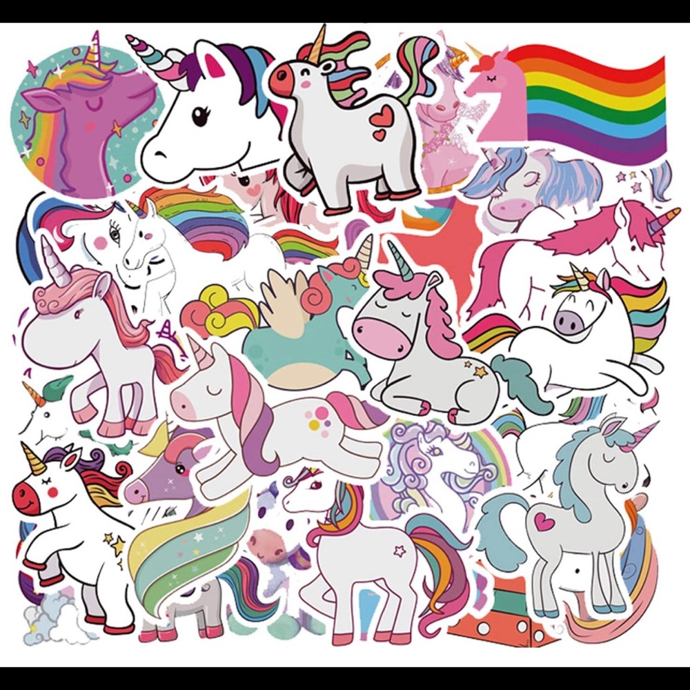 Unicorn Stickers 50 Pack